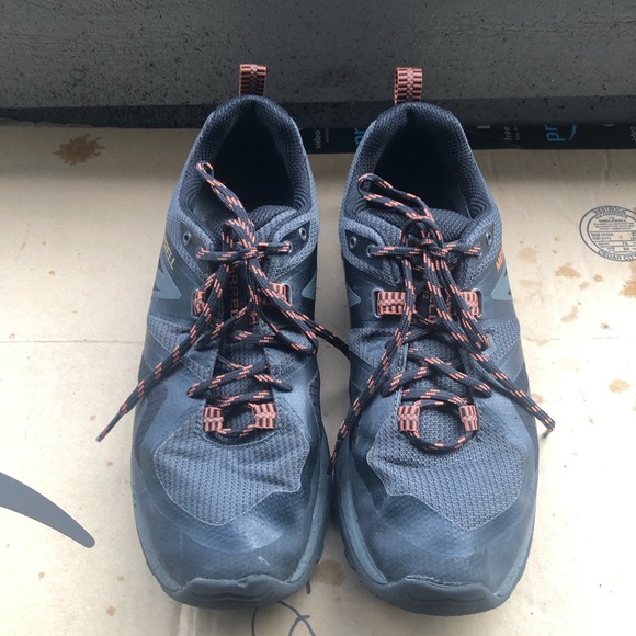 Merrell J034231  Train Flex2 Men’s Black Gray Orange Sneakers Size 11 - Picture 4 of 13